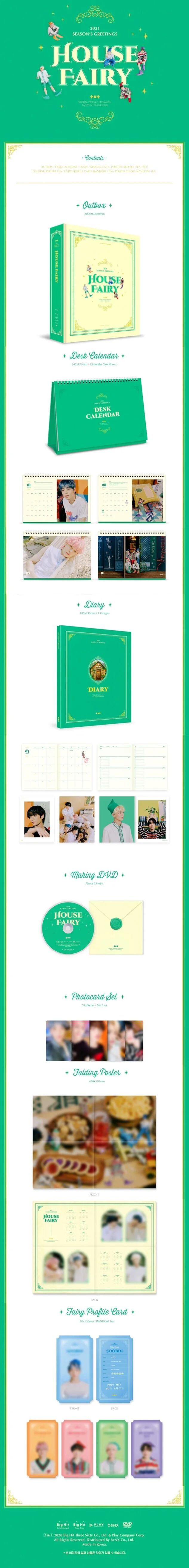 TXT 2021 Season's Greetings HOUSE FAIRY — Dumber Studios